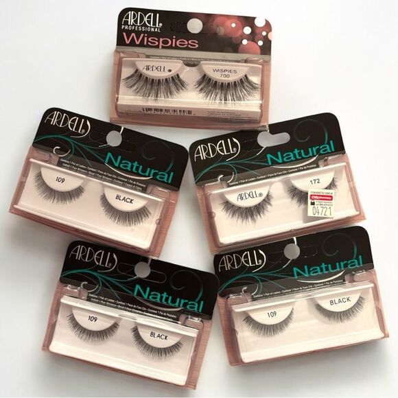 Ardell Black False Eyelashes Bundle of 5 - Picture 1 of 4